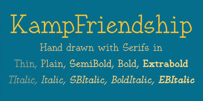 KampFriendship Font Poster 1