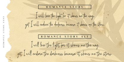 Romance Story Font Poster 12