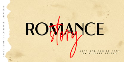 Romance Story Font Poster 1
