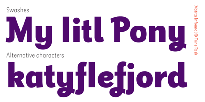 Matita Informal Font Poster 8