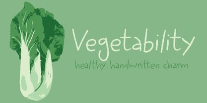 Vegetability Font Poster 1
