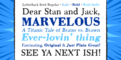Letterhack Serif Font Poster 2