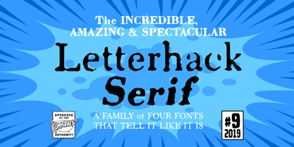 Letterhack Serif Police Poster 1