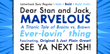 Letterhack Sans Font Poster 3