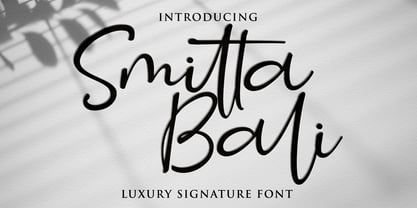 Smitta Bali Font Poster 1