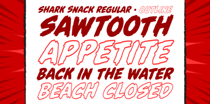 Shark Snack Font Poster 3