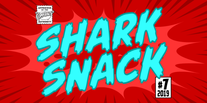 Shark Snack Font Poster 2