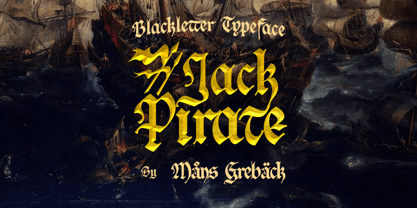 Jack Pirate Font Poster 1