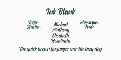 Ink Blank Font Poster 5