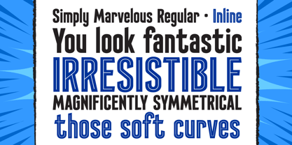 Simply Marvelous Font Poster 3