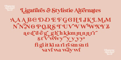 Glamour Absolute Font Poster 15