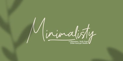 Minimalisty Font Poster 1