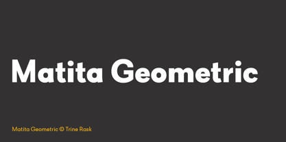 Matita Geometric Font Poster 1