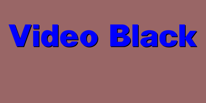 Video Black Font Poster 4