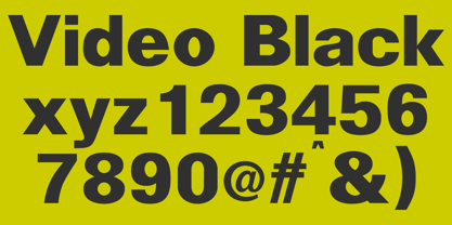 Video Black Font Poster 2
