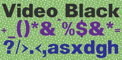 Video Black Font Poster 1