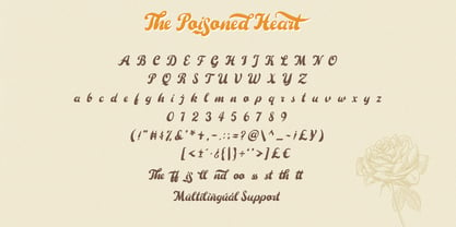 The Poisoned Heart Font Poster 10