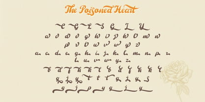 The Poisoned Heart Font Poster 9