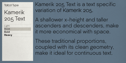 Kamerik 205 Text Fuente Póster 3