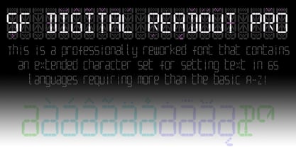 SF Digital Readout Pro Font Poster 1