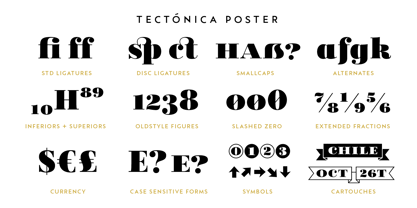 Tectónica Font Poster 10