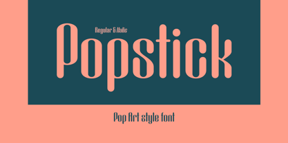 Popstick Font Poster 1