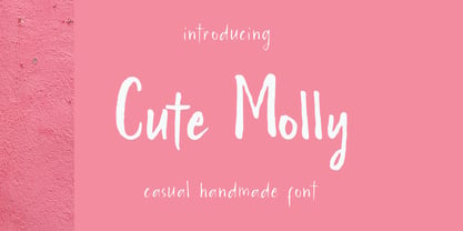 Cute Molly Font Poster 1