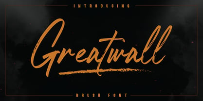 Greatwall Font Poster 1