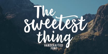 The Sweetest Thing Font Poster 1