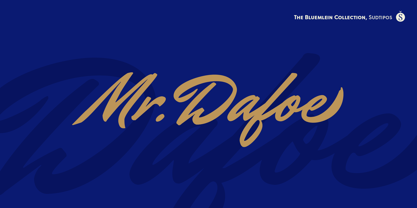 Mr Dafoe Pro Font Poster 1