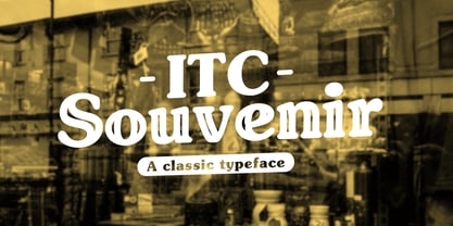 ITC Souvenir Fuente Póster 1