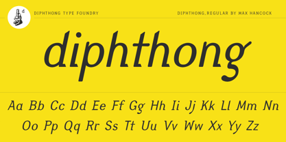 Diphthong Font Poster 3