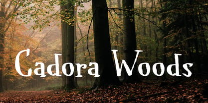 Cadora Woods Font Poster 1