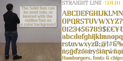 Straight Line Font Poster 6