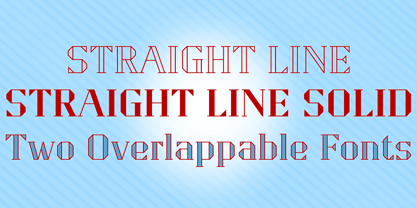Straight Line Font Poster 2