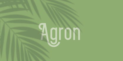 Agron Font Poster 1