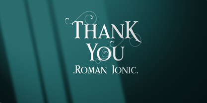 Rome Ionic Font Poster 10