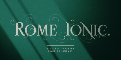 Rome Ionic Font Poster 1