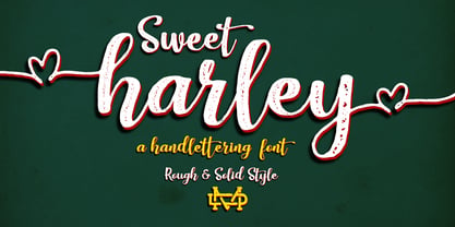 Sweet Harley Script Police Poster 1
