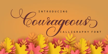 Courageous Script Font Poster 1