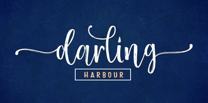 Darling Harbour Font Poster 1