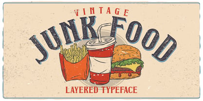 Junk Food Font Poster 3