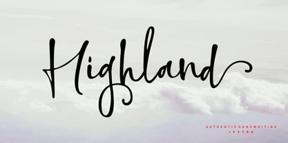 Highland Script Font Poster 1