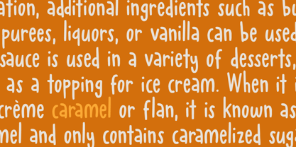 Chewy Caramel Font Poster 4