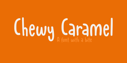 Chewy Caramel Font Poster 1