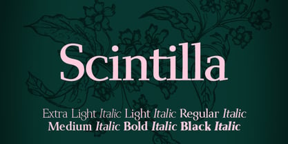 Scintilla Pro Font Poster 1