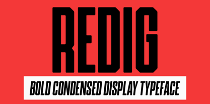 Redig Font Poster 1