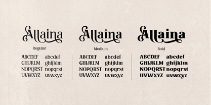 Allaina Font Poster 10
