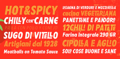 Pesto Fresco Italic Font Poster 2