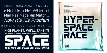 Hyperspace Race Font Poster 9